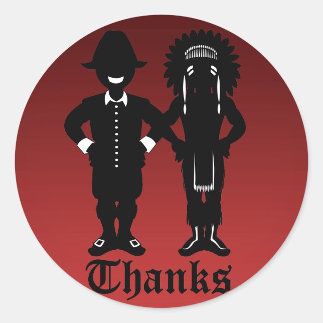 Thanksgiving Stickers Custom Thanksgiving Stickers (Front)