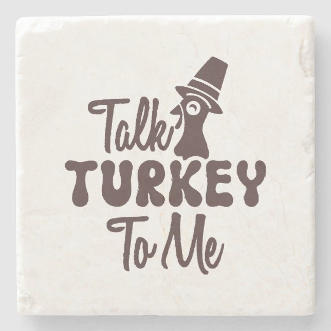 Thanksgiving  stone coaster (Front)