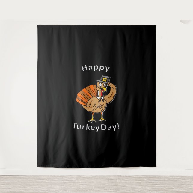 Thanksgiving (Style 2) Oversized T-Shirt Tapestry (Front)