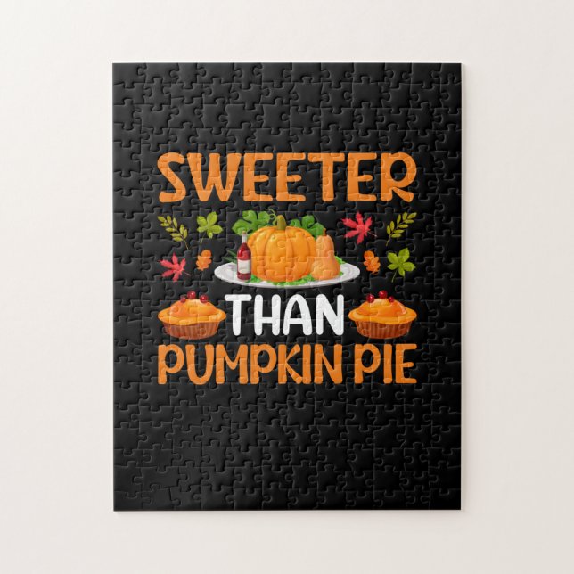 Thanksgiving Sweeter Than Pumpkin Pie Jigsaw Puzzle (Vertical)