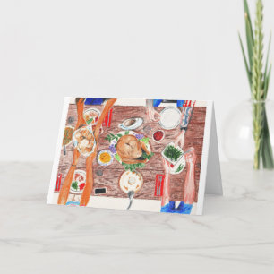 Thanksgiving Table Holiday Card
