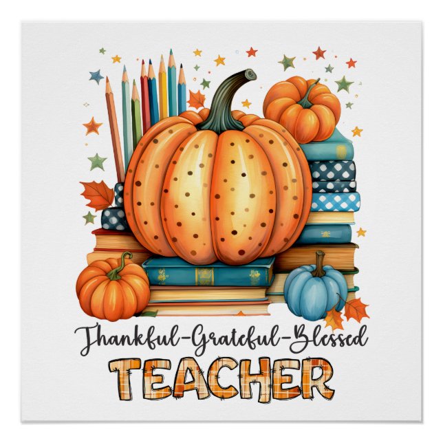 Thanksgiving Teacher Poster (Front)