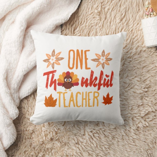 Thanksgiving-Teacher-Turkey-Funny Cushion (Blanket)
