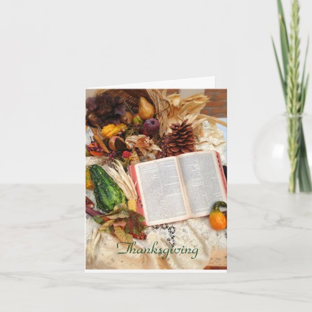 Thanksgiving Thank You Card (Front)