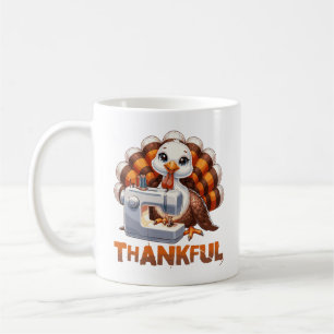 Thanksgiving Thankful Adorable Animal Turkey  Coffee Mug