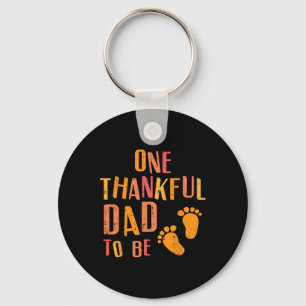 Thanksgiving Thankful Dad To Be Pregnancy Announce Key Ring