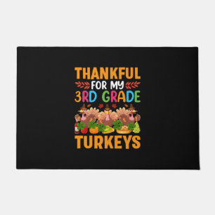Thanksgiving Thankful For My 3rd Grade Turkeys Doormat