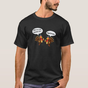 Thanksgiving Thankful for Vegetarians Vegan T-Shirt