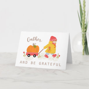 Thanksgiving Thankful for You Friends and Family Card