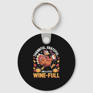 Thanksgiving Thankful Funny Turkey Thanksgiving Me Key Ring