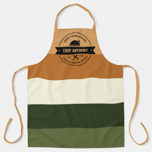 Thanksgiving Thankful Grateful Blessed Name Aron Apron