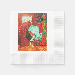  THANKSGIVING THE GREAT TURKEY  ESCAPE   NAPKINS