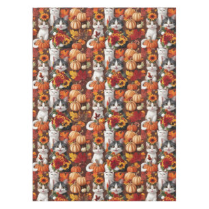 Thanksgiving themed for cat lovers tablecloth
