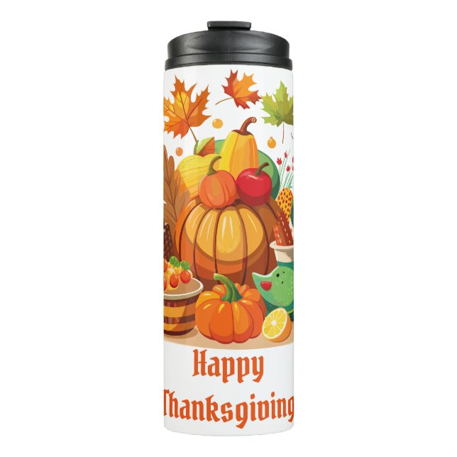 Thanksgiving Thermal Tumbler (Front)
