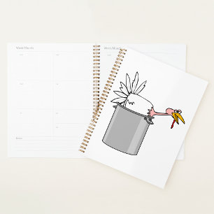 Thanksgiving Tired Turkey in Cooking Pot Humor  Planner