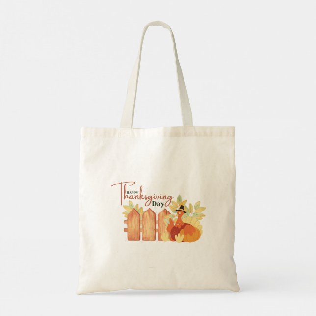 Thanksgiving Tote Bag (Back)