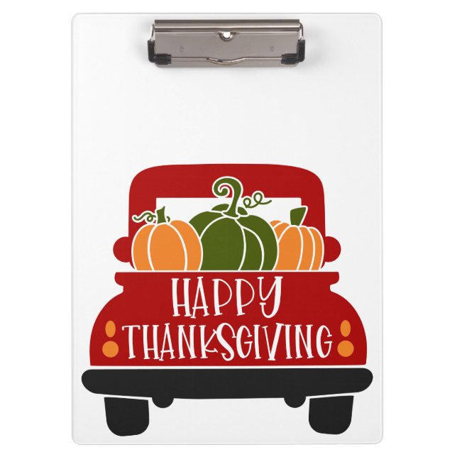 Thanksgiving Truck Clipboard (Front)