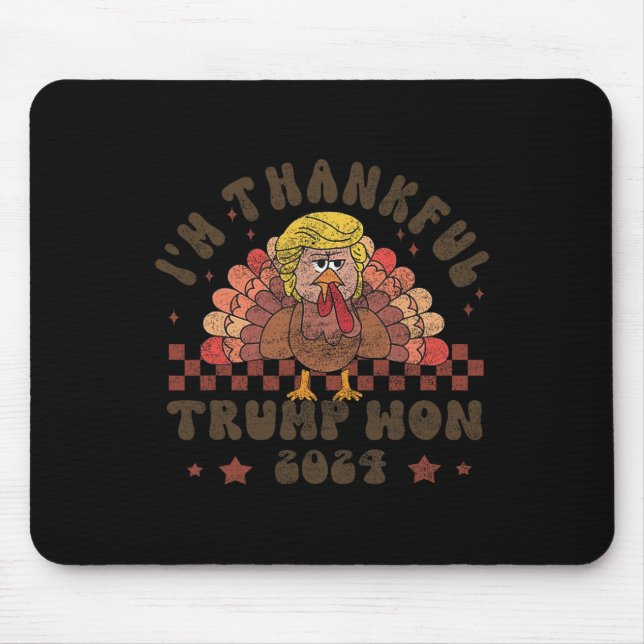 Thanksgiving Trump Make Thanksgiving Great Again F Mouse Pad (Front)