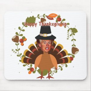 thanksgiving trump turkey mouse pad