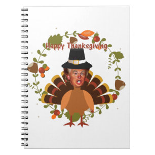 thanksgiving trump turkey notebook