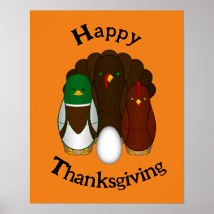 Thanksgiving Turducken -  Poster