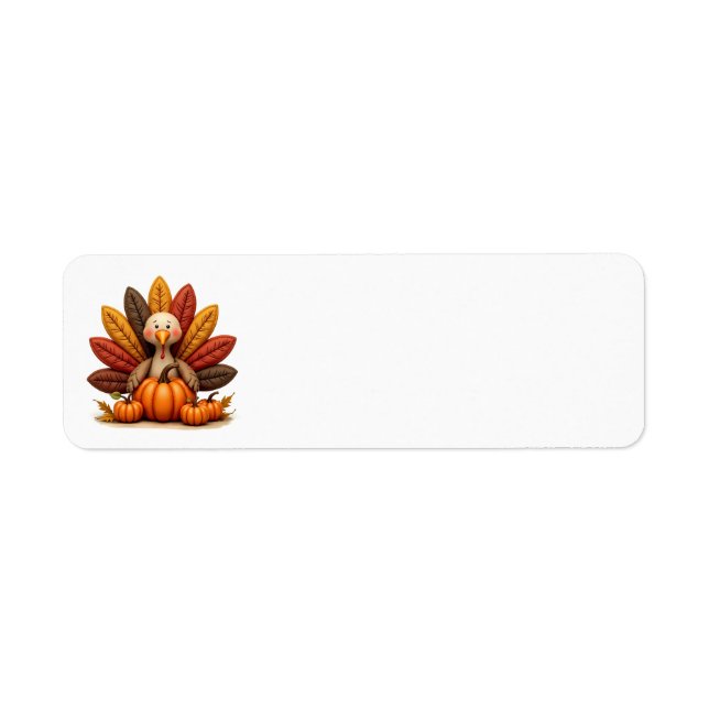 Thanksgiving Turkey Address Labels (Front)