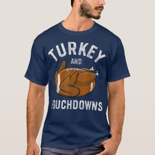 Thanksgiving Turkey and Touchdowns Football Men Bo T-Shirt
