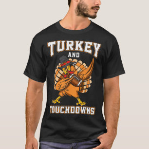 Thanksgiving Turkey And Touchdowns Footbyll Men Ki T-Shirt