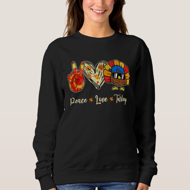 Thanksgiving Turkey Apparel Women Men Sweatshirt (Front)