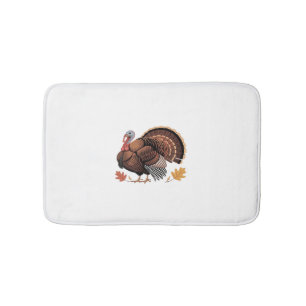 Thanksgiving Turkey – Autumn Holiday Classic Class Bath Mat