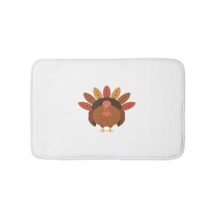Thanksgiving Turkey – Autumn Holiday Classic Class Bath Mat
