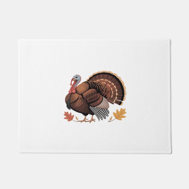 Thanksgiving Turkey – Autumn Holiday Classic Class Doormat (Front)