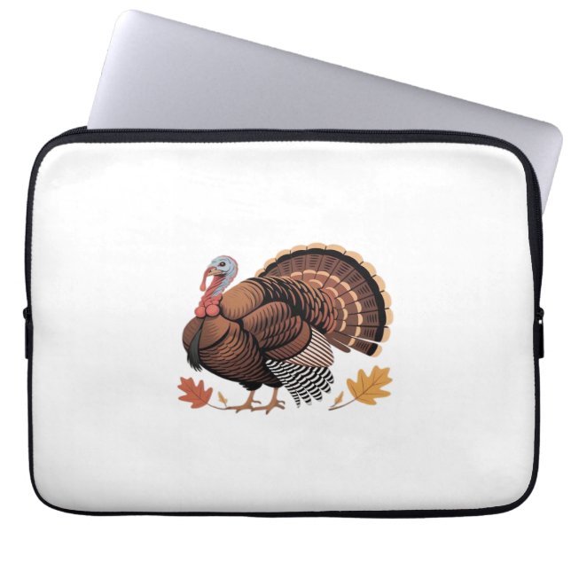 Thanksgiving Turkey – Autumn Holiday Classic Class Laptop Sleeve (Front)