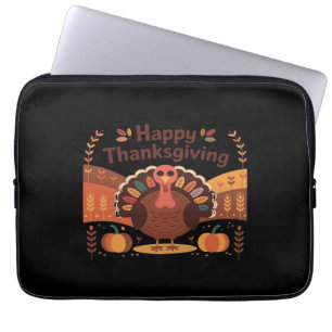 Thanksgiving Turkey – Autumn Holiday Classic Class Laptop Sleeve
