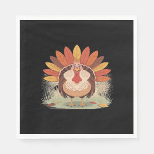 Thanksgiving Turkey – Autumn Holiday Classic Class Napkin