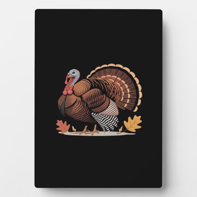 Thanksgiving Turkey – Autumn Holiday Classic Class Plaque (Front)
