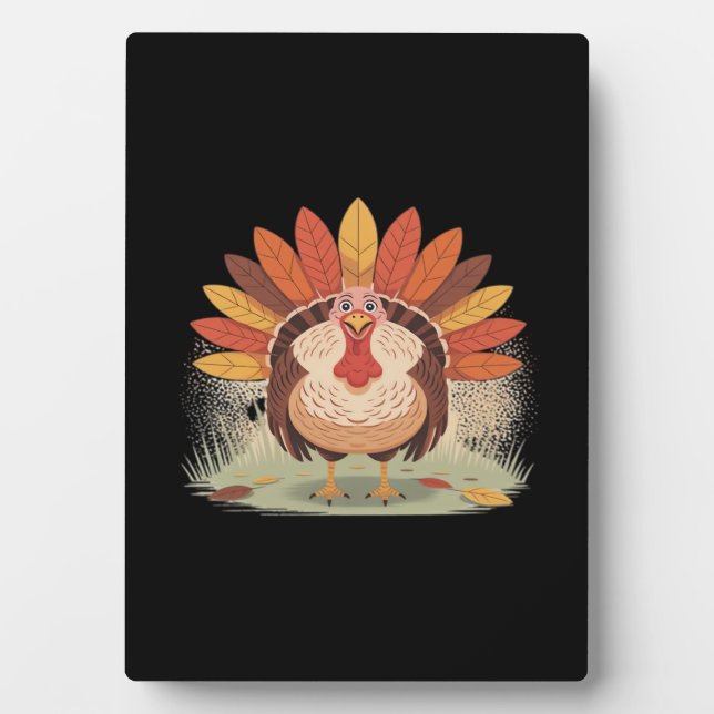 Thanksgiving Turkey – Autumn Holiday Classic Class Plaque (Front)