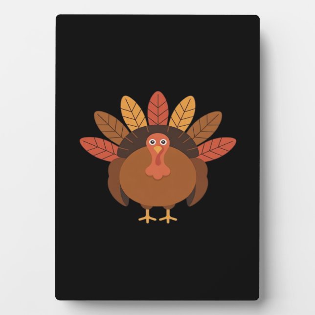 Thanksgiving Turkey – Autumn Holiday Classic Class Plaque (Front)