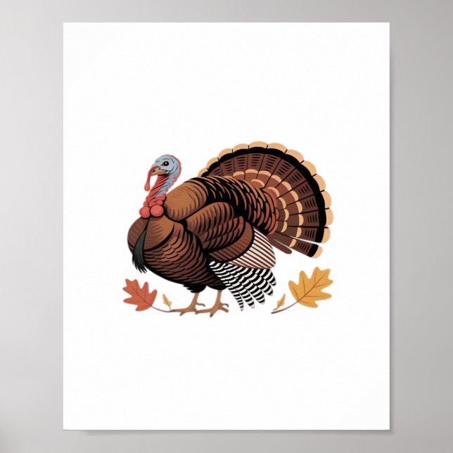 Thanksgiving Turkey – Autumn Holiday Classic Class Poster (Front)