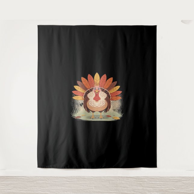 Thanksgiving Turkey – Autumn Holiday Classic Class Tapestry (Front)