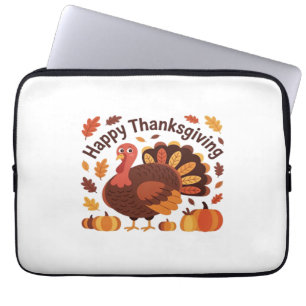 Thanksgiving Turkey – Autumn Holiday Classic Overs Laptop Sleeve