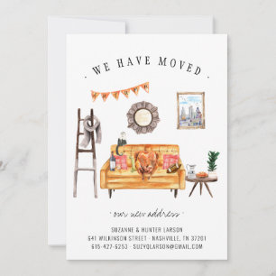 Thanksgiving Turkey   Autumn Living Room Moving Announcement