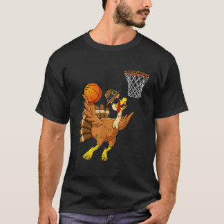 Thanksgiving Turkey Basketball Player Funny Boys G T-Shirt