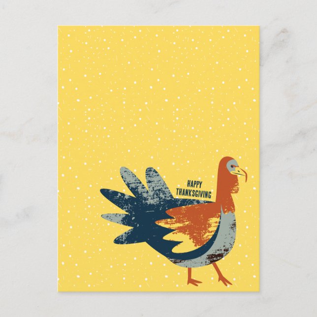 Thanksgiving  Turkey Bird Postcard (Front)