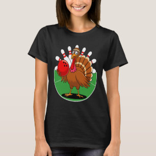 Thanksgiving Turkey Bowling Pin Matching Team 2  T-Shirt