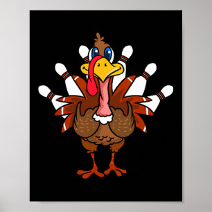Thanksgiving Turkey Bowling Poster