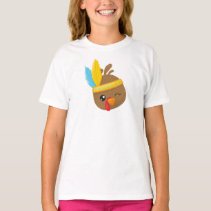 Thanksgiving Turkey, Brown Turkey, Feathers T-Shirt