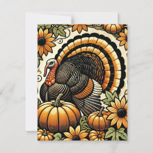 Thanksgiving Turkey Card
