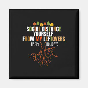 Thanksgiving Turkey Cat Meow Funny Men Women Thank Magnet