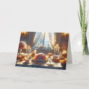 Thanksgiving Turkey Centerpiece Card